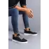 Tb152 Cool Bağcıklı Keten Erkek Günlük Spor Klasik Ayakkabı Kbt - Siyah