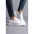 Tb155 Warrior Bağcıklı Ve Fermuarlı Cilt Erkek Günlük Sneaker Ayakkabı Cbt - Beyaz