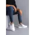 Tb155 Warrior Bağcıklı Ve Fermuarlı Cilt Süet Erkek Günlük Sneaker Ayakkabı Csbt - Beyaz/gri