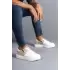 Tb155 Warrior Bağcıklı Ve Fermuarlı Cilt Süet Erkek Günlük Sneaker Ayakkabı Csbt - Beyaz/krem