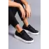 Tb155 Warrior Bağcıklı Ve Fermuarlı Cilt Süet Erkek Günlük Sneaker Ayakkabı Csbt - Siyah