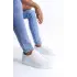 Tb165 Elite Bağcıklı Cilt Erkek Günlük Sneaker Ayakkabı Cbt - Beyaz