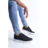 Tb165 Elite Bağcıklı Cilt Erkek Günlük Sneaker Ayakkabı Cbt - Siyah
