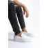 Estilo X Bağcıksız Cilt Erkek Günlük Spor Klasik Beyaz Ayakkabı