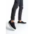 Estilo X Bağcıksız Süet Erkek Günlük Spor Klasik Siyah Ayakkabı