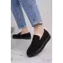 Tb180 Estilo X Bağcıksız Süet Erkek Günlük Spor Klasik Ayakkabı Sst - Siyah