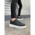 Tb007 Alba Bağcıksız Cilt Erkek Günlük Sneaker Ayakkabı Cbt Siyah