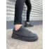Tb007 Alba Bağcıksız Cilt Erkek Günlük Sneaker Ayakkabı Cst Siyah