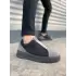 Tb007 Alba Bağcıksız Süet Erkek Günlük Sneaker Ayakkabı Sst Gri/siyah