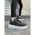 Tb010 Cloud Bağcıklı Cilt Erkek Günlük Sneaker Ayakkabı Cbt - Siyah
