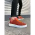 Tb204 Flex Bağcıklı Keten Kumaş Erkek Günlük Sneaker Ayakkabı Kbt - Turuncu