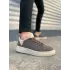 Tb204 Flex Bağcıklı Keten Kumaş Erkek Günlük Sneaker Ayakkabı Kkt - Kahverengi/krem