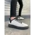 Tb204 Flex Bağcıklı Keten Kumaş Erkek Günlük Sneaker Ayakkabı Kst - Beyaz/siyah