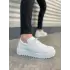 Tb502 Bold Bağcıklı Cilt Erkek Günlük Sneaker Ayakkabı Cbt - Beyaz