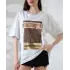 Varak Çizgili Oversize Tişört