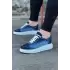 Terzi Bey Tb018 Koyu Mavi Kot Kumaş Erkek Casual Ayakkabı