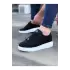 Terzi Bey Tb028 Siyah Bağcıklı Kalın Taban Casual Erkek Ayakkabı