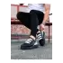 Terzi Bey Tb029 3 Bant Legend Kömür Beyaz Kalın Taban Casual Erkek Ayakkabı