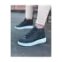 Terzi Bey Tb032 Gri Bağcıklı Sneakers  Yarım Bilek Bot
