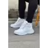 Terzi Bey Tb035 Beyaz Yüksek Taban Yarım Bilek Bot