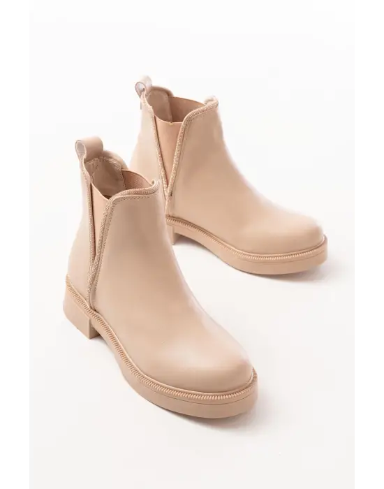 Nut Taş Aksesuarlı Lastikli Günlük Kadın Bot