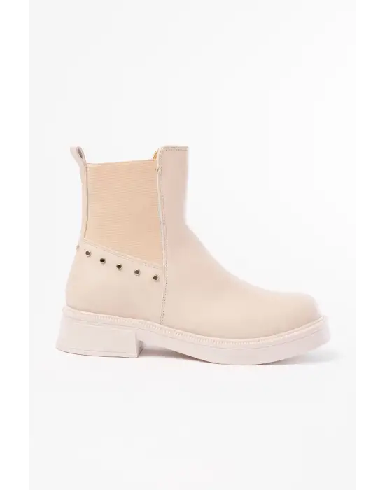 Bej Lastikli Günlük Kadın Bot