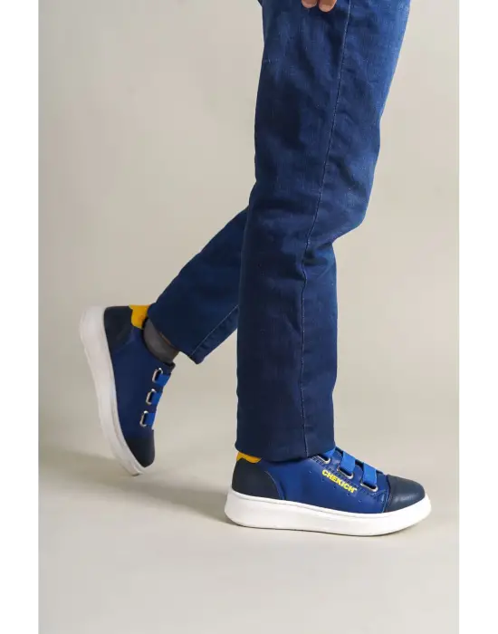 1007 Montana Çocuk Ayakkabı Lacivert-Mavi-Sarı