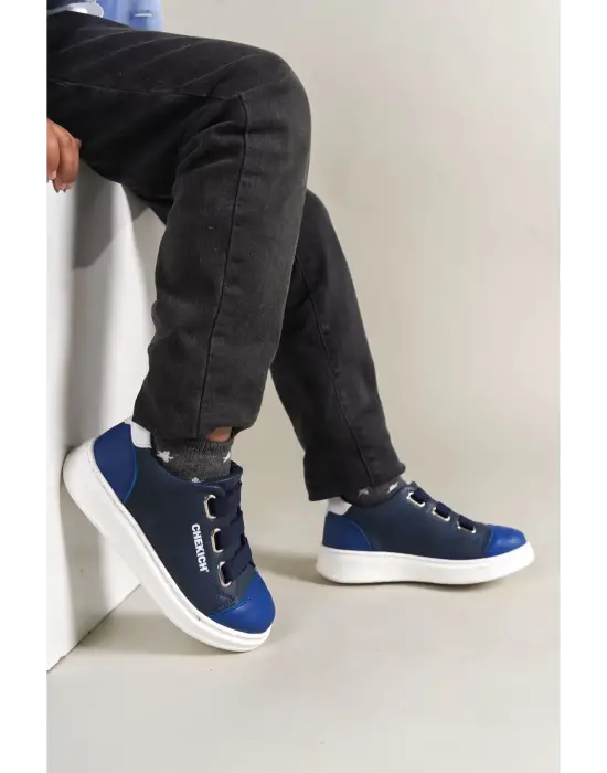 1007 Montana Çocuk Ayakkabı Mavi Lacivert