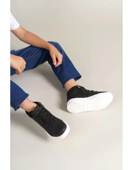 Roma Siyah Çocuk Ayakkabısı