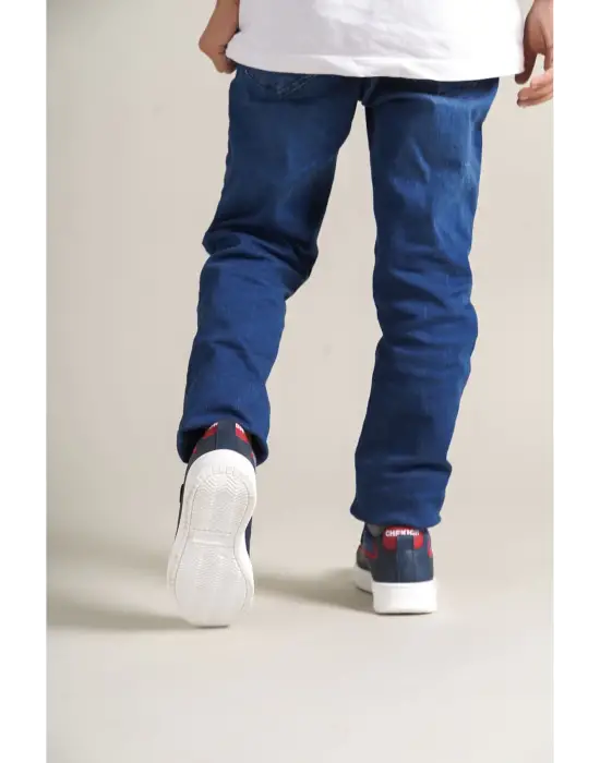 1015 Star-X Çocuk Ayakkabı Lacivert Mavi Kırmızı