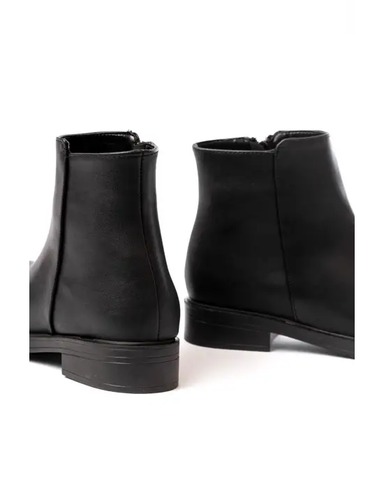Siyah Fermuarlı Günlük Kadın Bot