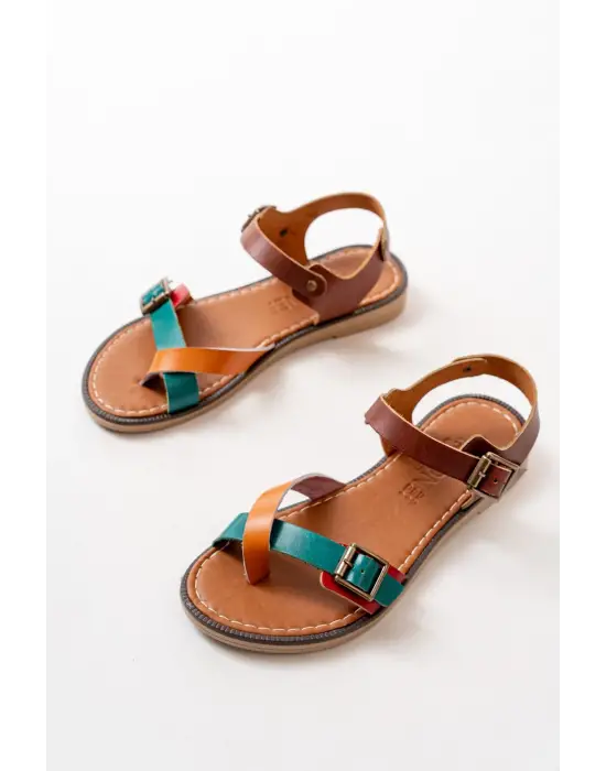 Multi Ortopedik Hakiki Deri Kadın Sandalet