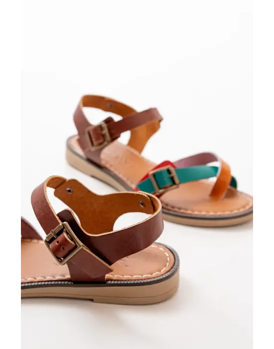 Multi Ortopedik Hakiki Deri Kadın Sandalet