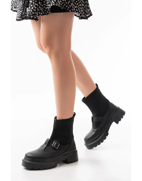 Siyah Streç Günlük Kadın Bot