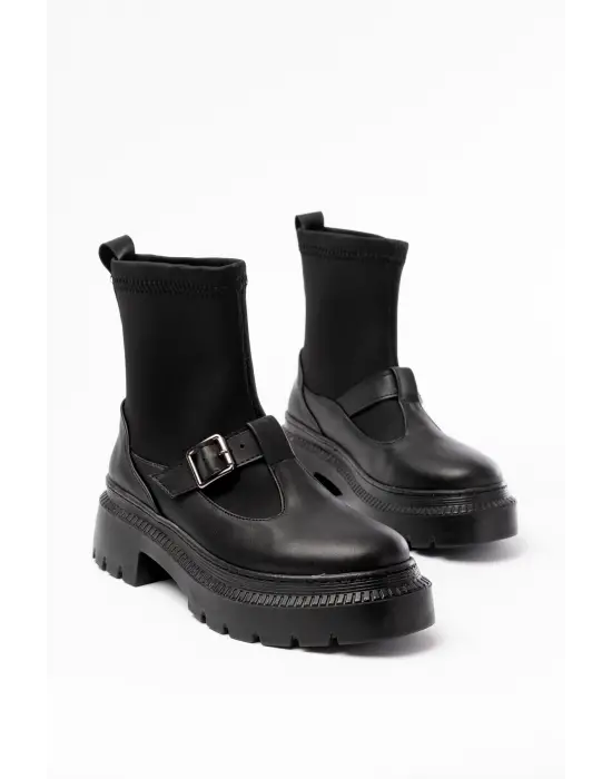 Siyah Streç Günlük Kadın Bot