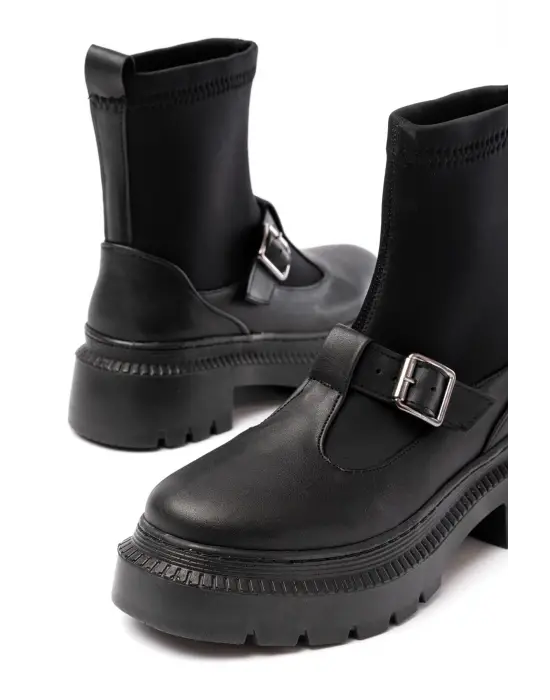 Siyah Streç Günlük Kadın Bot