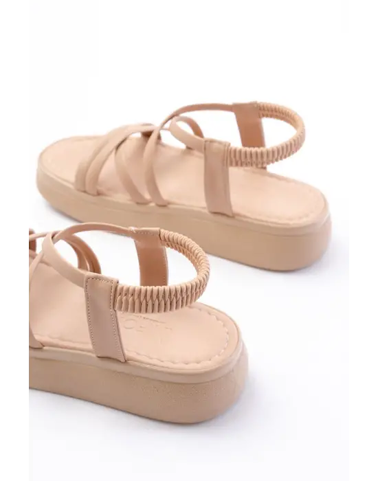 24413-841 Nut Dolgu Topuk Kadın Sandalet