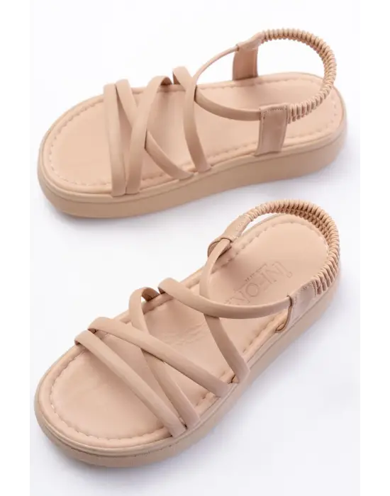 24413-841 Nut Dolgu Topuk Kadın Sandalet