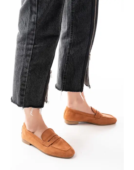 Taba Süet Günlük Kadın Babet