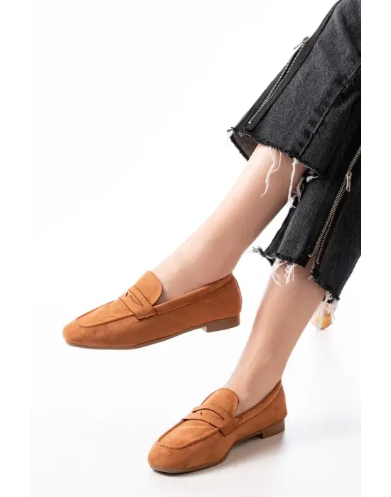 Taba Süet Günlük Kadın Babet