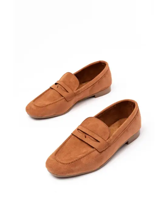 Taba Süet Günlük Kadın Babet