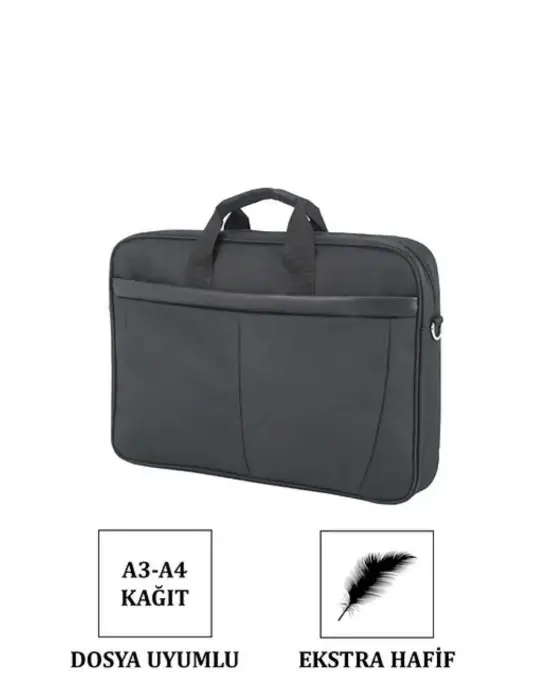 17,3 İnç Uyumlu Standart Siyah Laptop Evrak Çantası