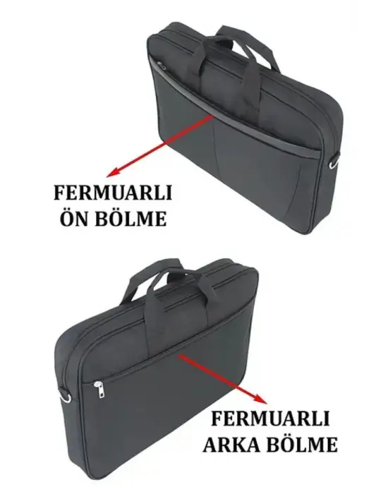 17,3 İnç Uyumlu Standart Siyah Laptop Evrak Çantası