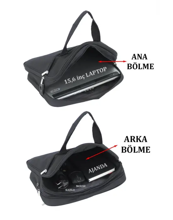 15.6 inç Siyah Laptop Evrak Çantası