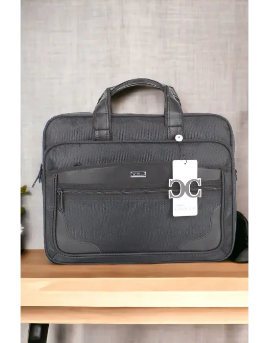 15,6 inç Su Geçirmez Siyah Laptop Evrak Çantası