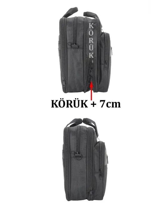 17,3 Inç Körüklü Siyah Laptop Evrak Çantası