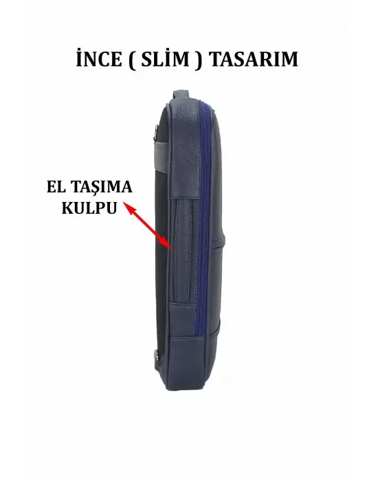 Fonksiyonel 15,6 inç Sportif Lacivert Laptop Sırt Çantası