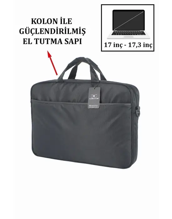 17,3 İnç Standart Siyah Laptop El / Omuz Evrak Çantası