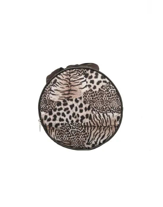 Su Geçirmez Kumaş Leopar Desen Kadın Seyahat Ve Spor Çantası