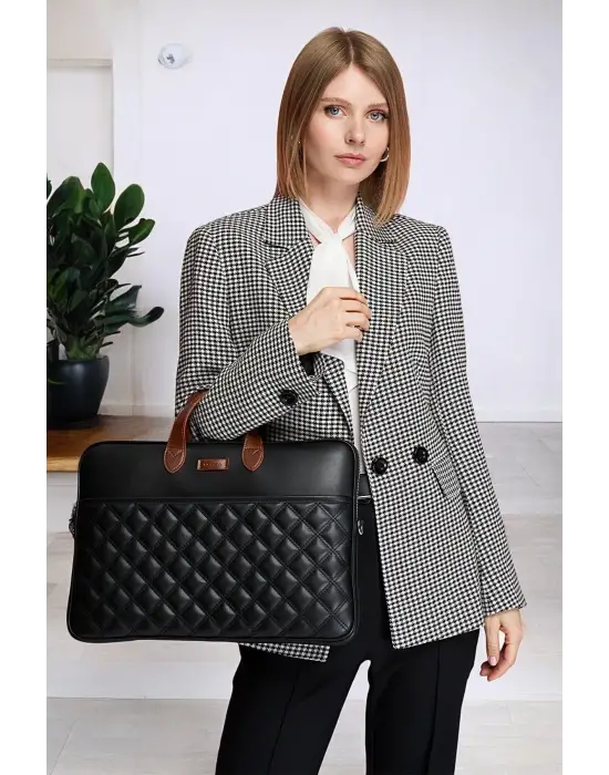 Macbook Air Pro 15-16 inç Siyah Notebook Laptop Evrak Çantası